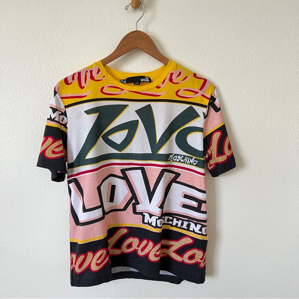Love Moschino Cotton Graphic Tee